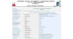 Desktop Screenshot of bip.szpital-psychiatryczny.swiecie.pl