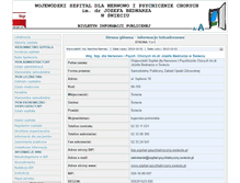 Tablet Screenshot of bip.szpital-psychiatryczny.swiecie.pl